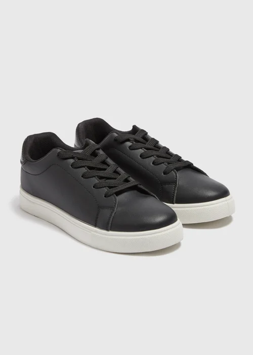 Black Court Trainers - Size 3 Image 1
