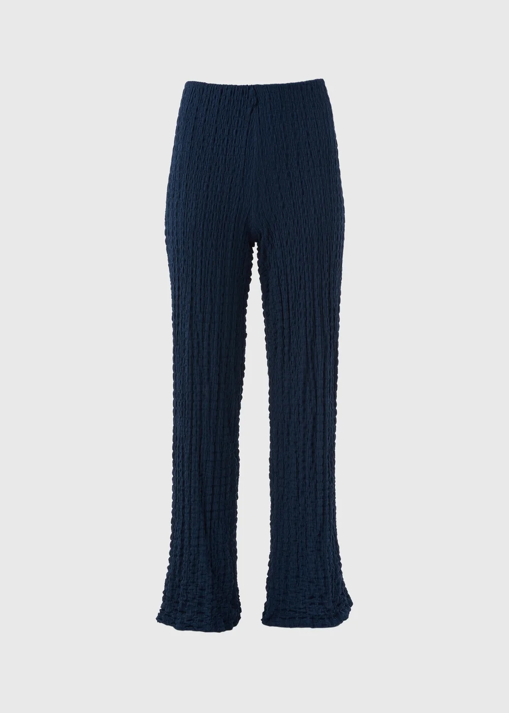 Navy Textured Co Ord Trousers - 8 Image 5