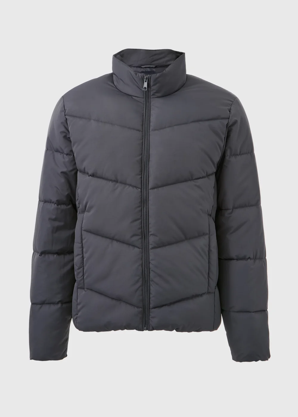 Grey Puffer Jacket - S Image 4