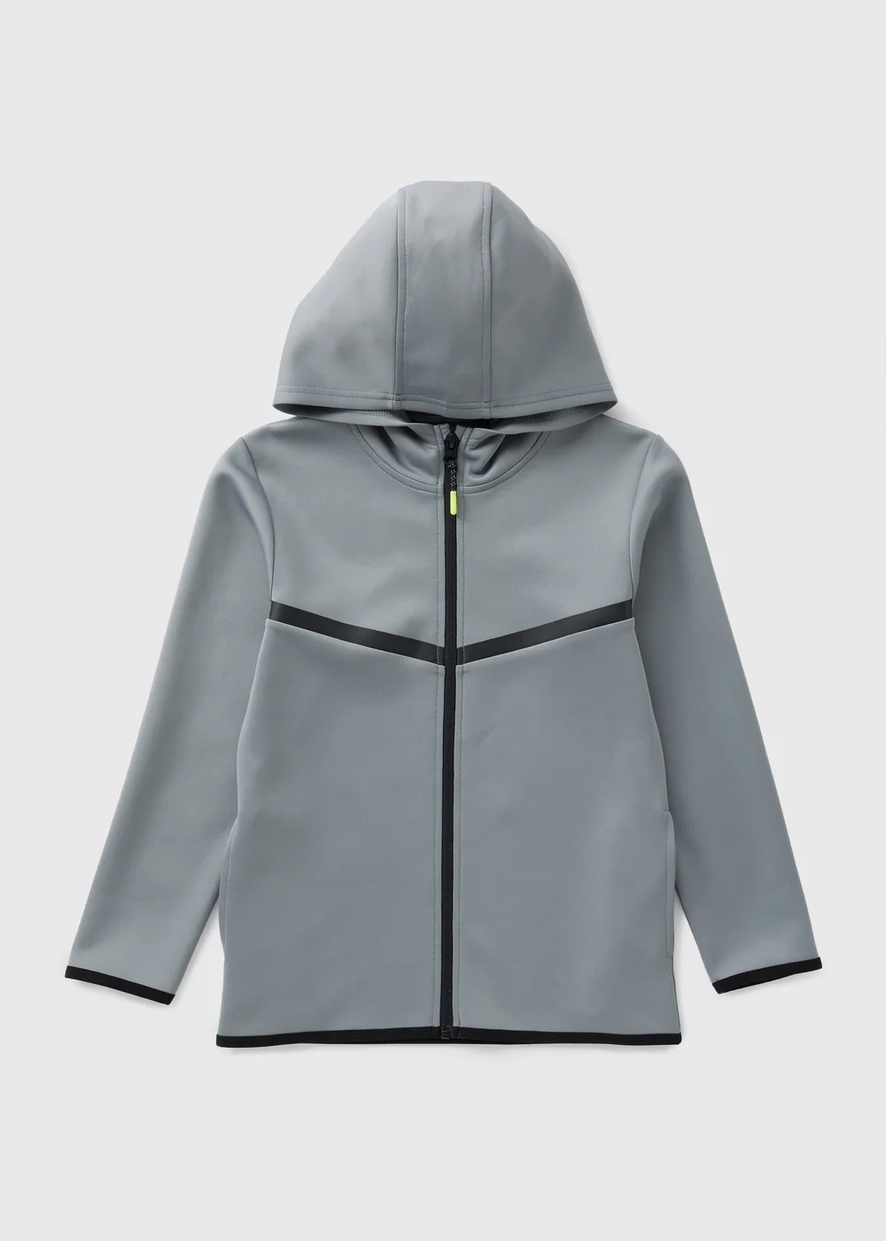Boys Grey Zip Through Jacket (7-15yrs) - 7 Yrs Image 1