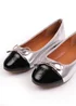 Where's That From Silver Metallic Janice Extra Wide Ballerina Flats - Size 8 Image 3