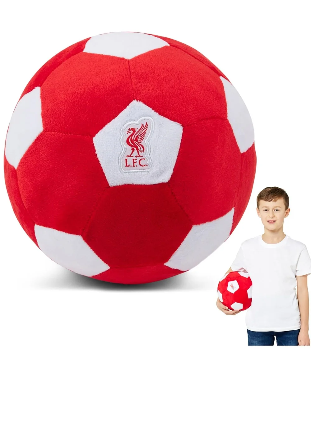 Liverpool FC Plush Size 5 Football - One Size Image 1