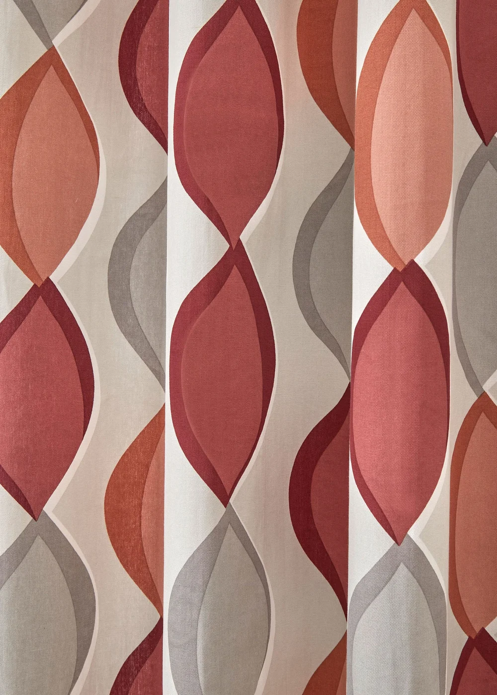 Fusion Lennox Red Eyelet Curtains - 46W X 54D (117x137cm) Image 3