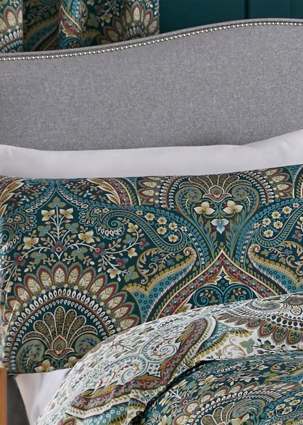 Dreams & Drapes Design Palais Blue Duvet Cover Set - Single Image 2