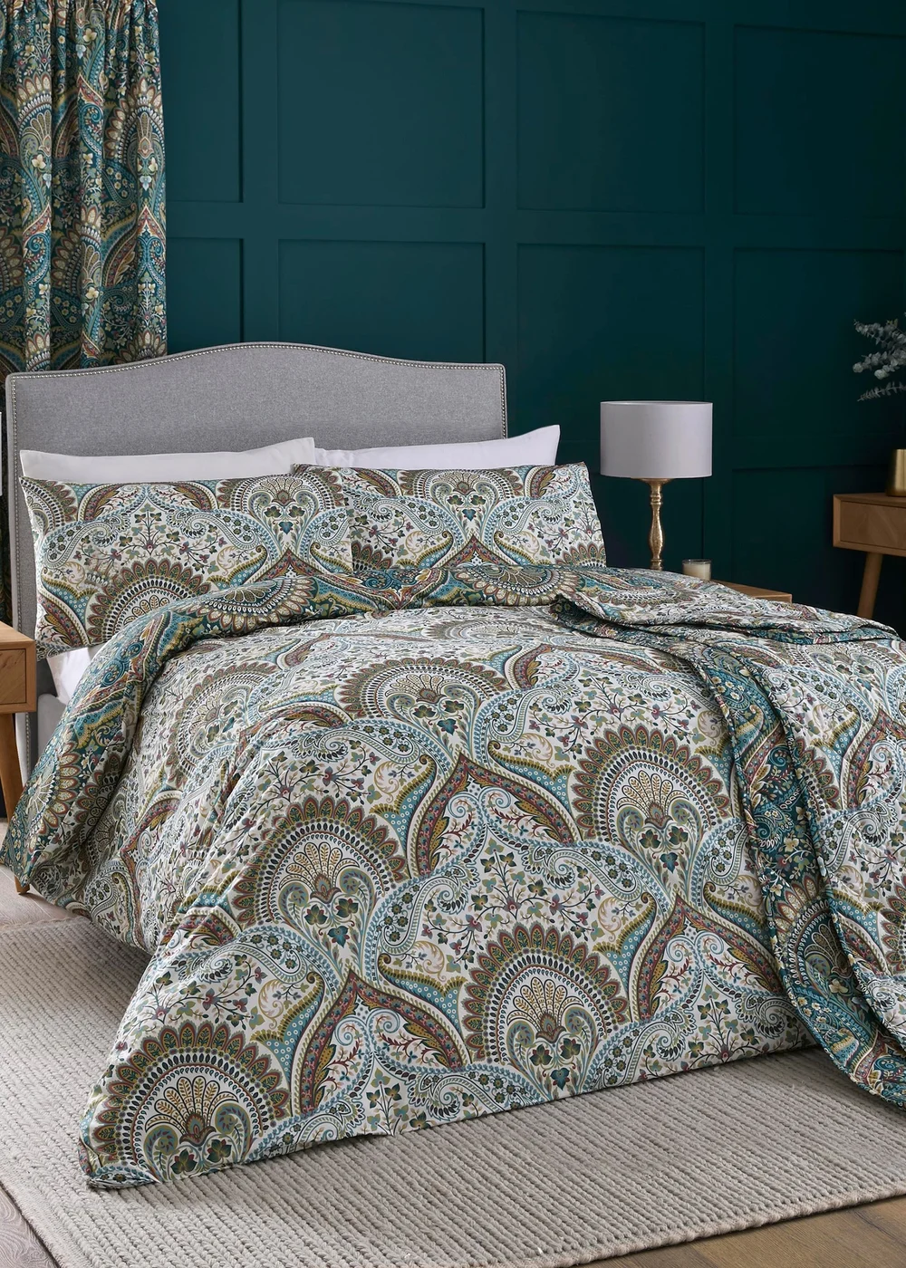Dreams & Drapes Design Palais Blue Duvet Cover Set - Single Image 5