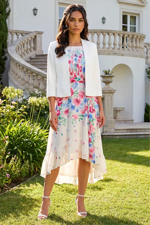 Roman Ivory 3/4 Sleeve Rochette Jacket - 22 Image 2