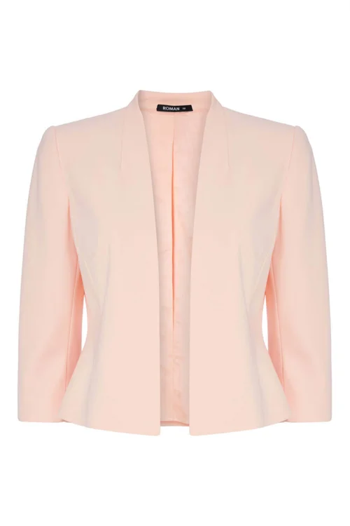 Roman Light Pink 3/4 Sleeve Rochette Jacket - 10 Image 2