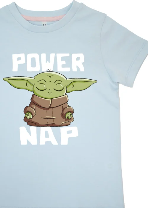 Star Wars Kids Baby Blue The Mandalorian Power Nap Stars Pyjamas (3-8 Years) - Age 4 Years Image 2