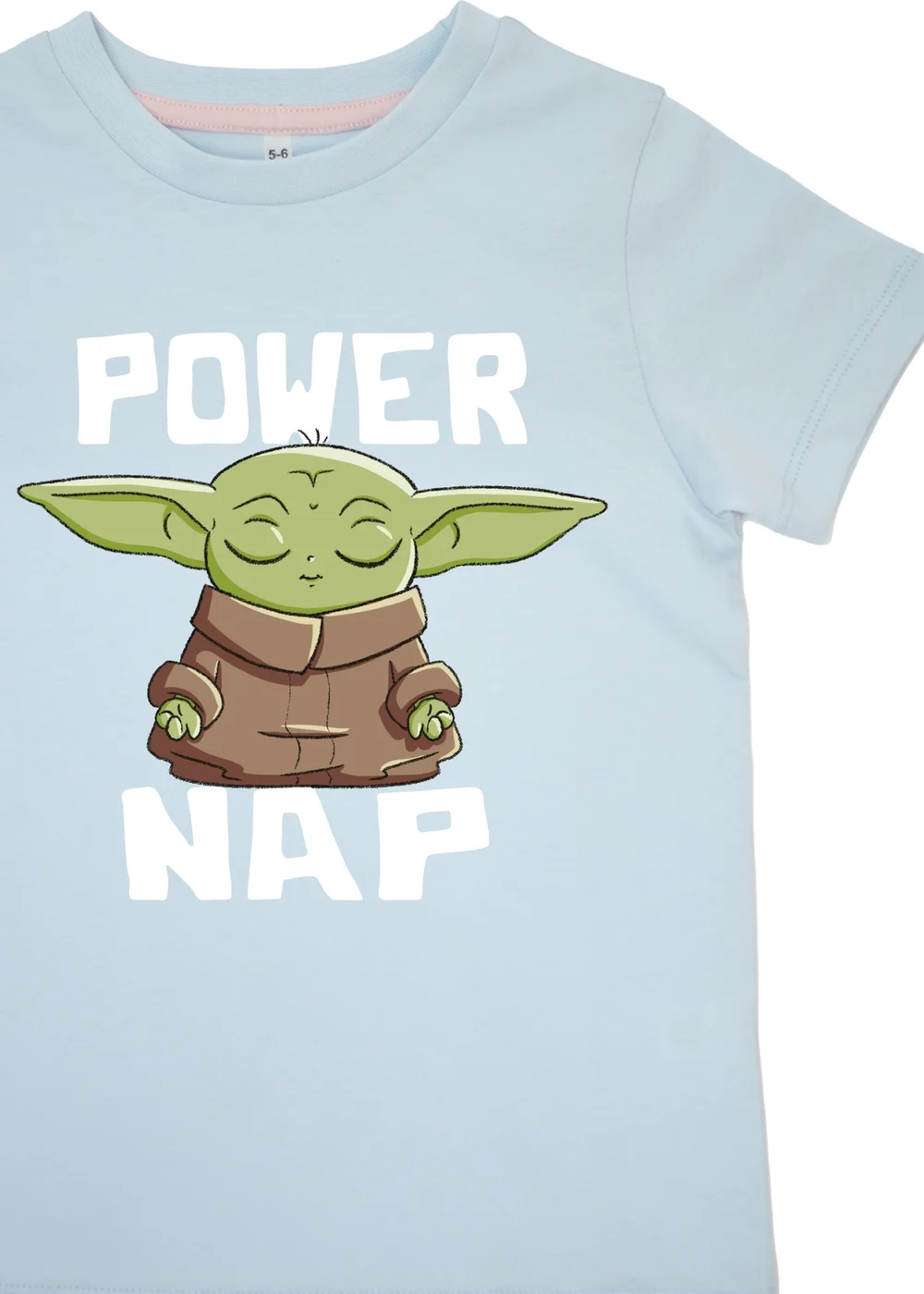 Star Wars Kids Baby Blue The Mandalorian Power Nap Stars Pyjamas (3-8 Years) - Age 3-4 Years Image 2