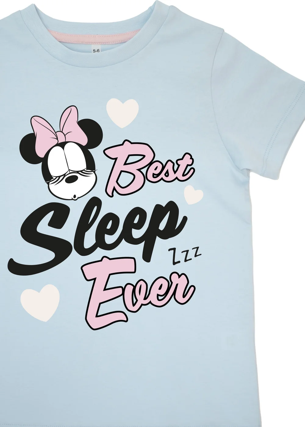 Disney Kids Baby Blue Minnie Mouse Best Sleep Ever Stars Pyjamas (3-8 Years) - Age 3-4 Years Image 2