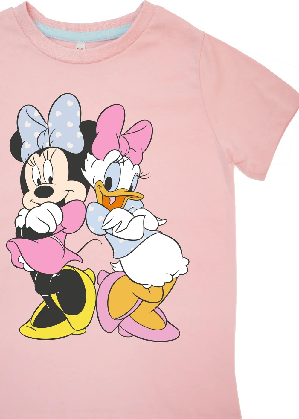 Disney Minnie Mouse With Daisy Pose Kids Baby Pink Hearts Pyjamas (3-8 Years) - Age 3-4 Years Image 2