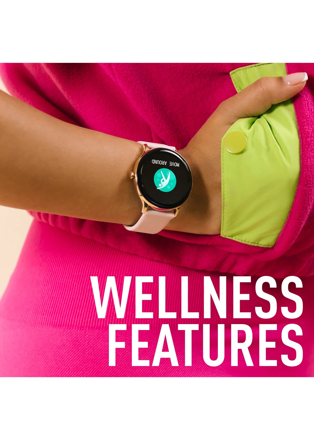 Reflex Active Series 22 Pink Silicone Strap Watch - One Size Image 4