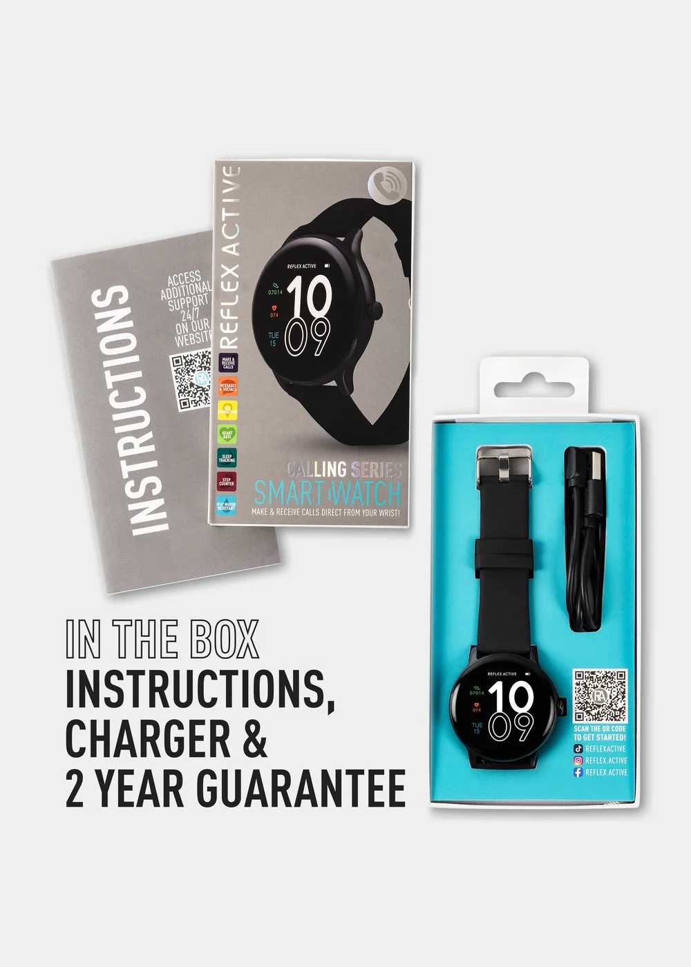 Reflex Active Black Series 22 Silicone Strap Watch - One Size Image 5