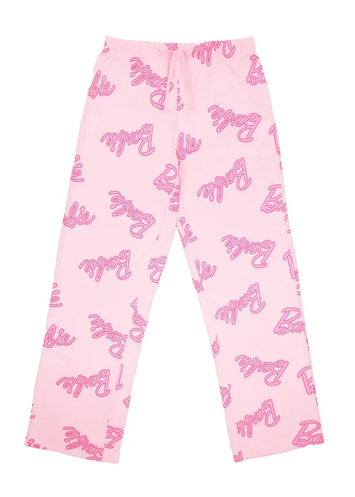 Barbie Pink Logo Pyjama Set - Small Image 3