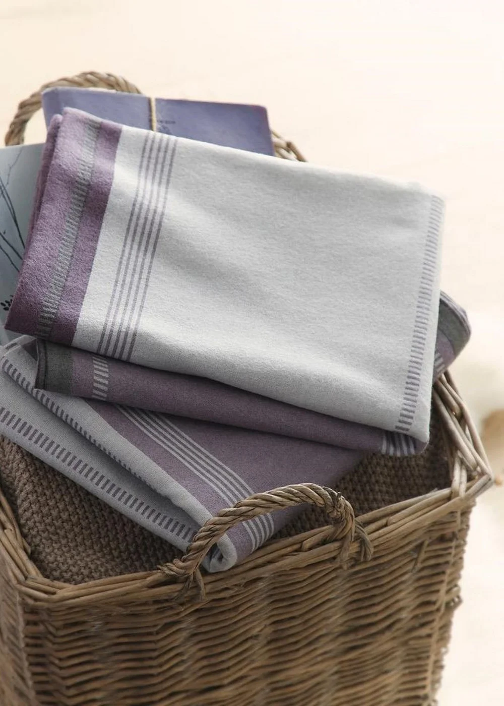 Fusion Plum Betley Brushed Duvet Cover Set - Double Image 4