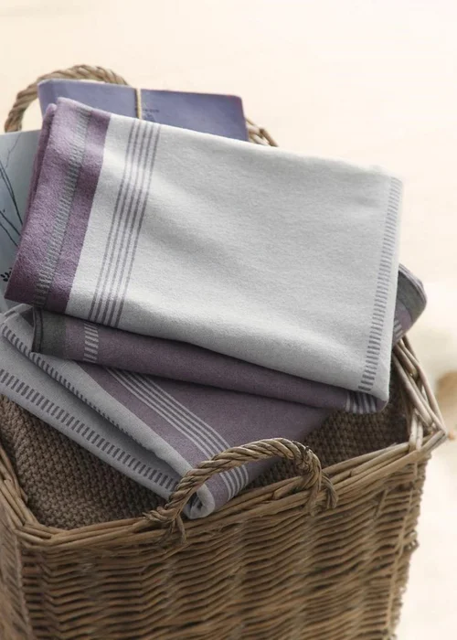 Fusion Plum Betley Brushed Duvet Cover Set - Double Image 4