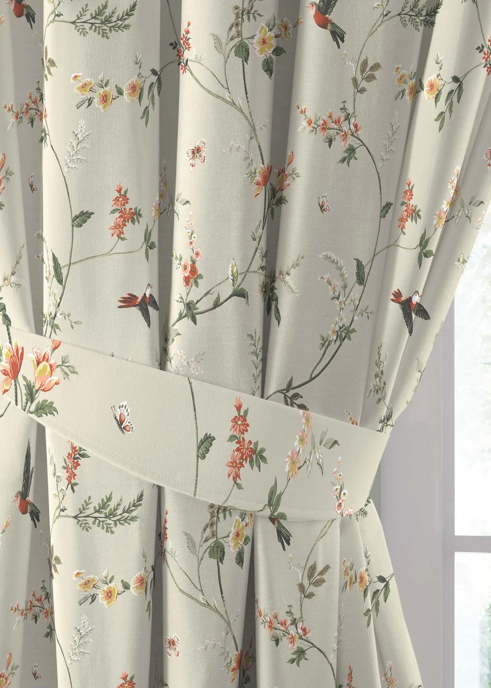 Dreams & Drapes Darnley Pink Pencil Pleat Curtains With Tie-Backs - 46W X 54D (117x137cm) Image 3