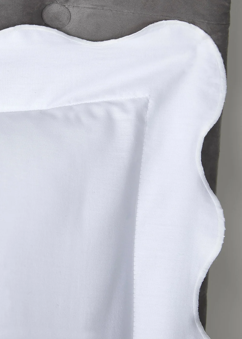 Appletree Boutique Scallop Edge White Duvet Cover Set - Double Image 2