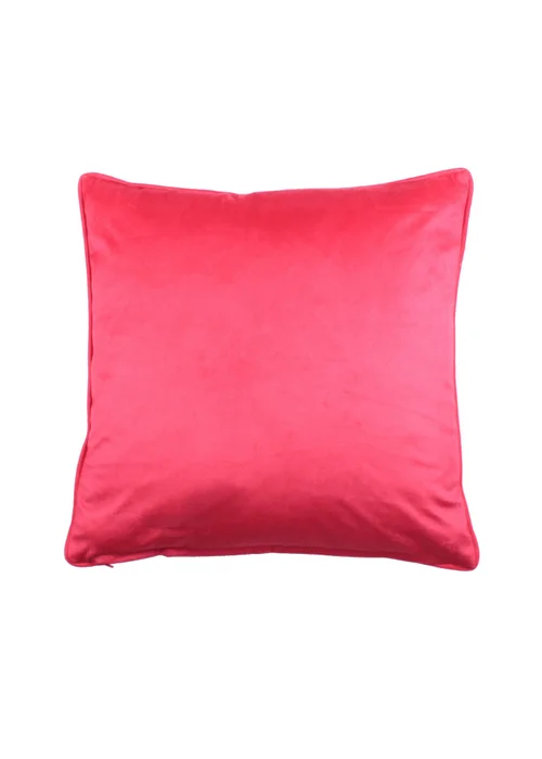 Bedlam On The Move Velvet Blue Filled Cushion (43cm x 43cm) - 43W X 43D Image 2