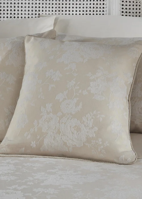 Dreams & Drapes Imelda Jacquard Ivory Filled Cushion (43cm x 43cm) - 43W X 43D Image 1