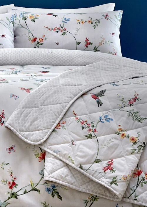 Dreams & Drapes Mansfield Reversible Grey Bedspread - 229 x 195cm Image 3