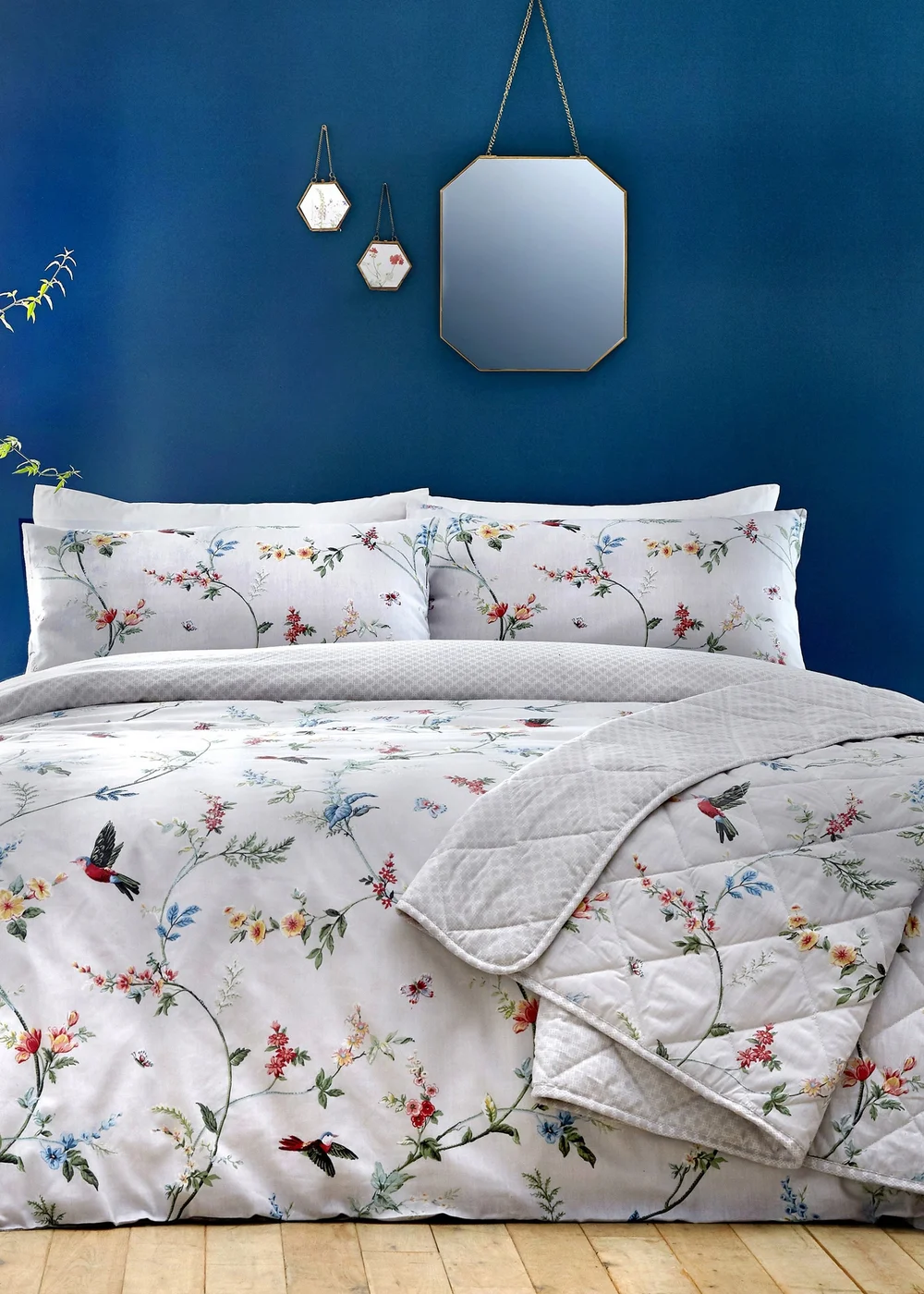 Dreams & Drapes Mansfield Reversible Grey Bedspread - 229 x 195cm Image 1