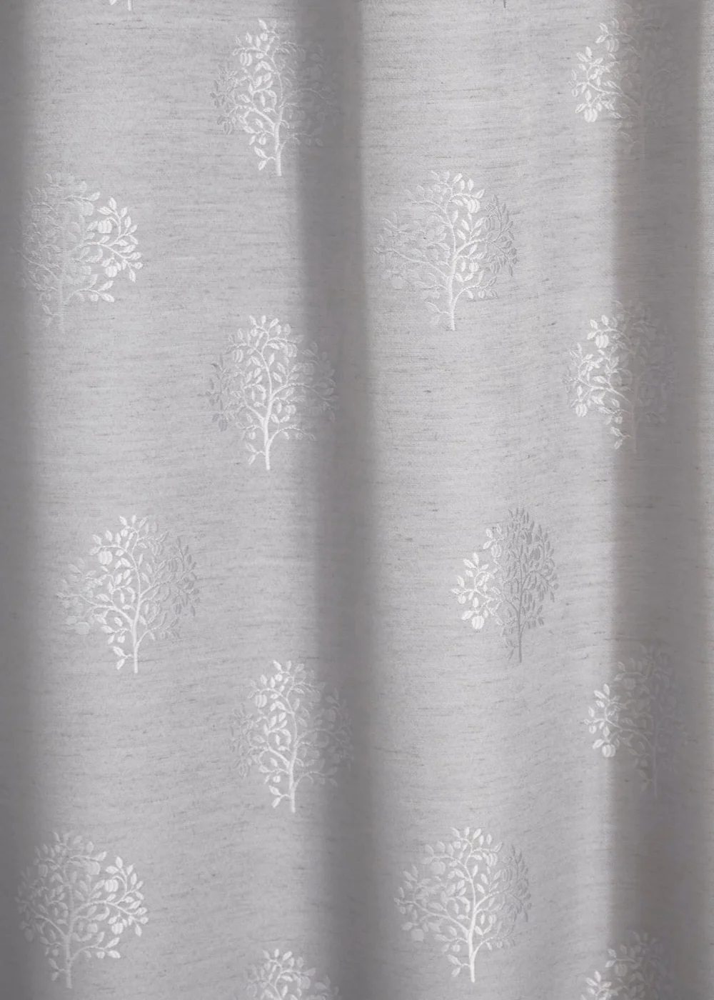 Appletree Loft Harvest Silver Eyelet Curtains - 46W X 54D (117x137cm) Image 3