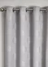 Appletree Loft Harvest Silver Eyelet Curtains - 46W X 54D (117x137cm) Image 2