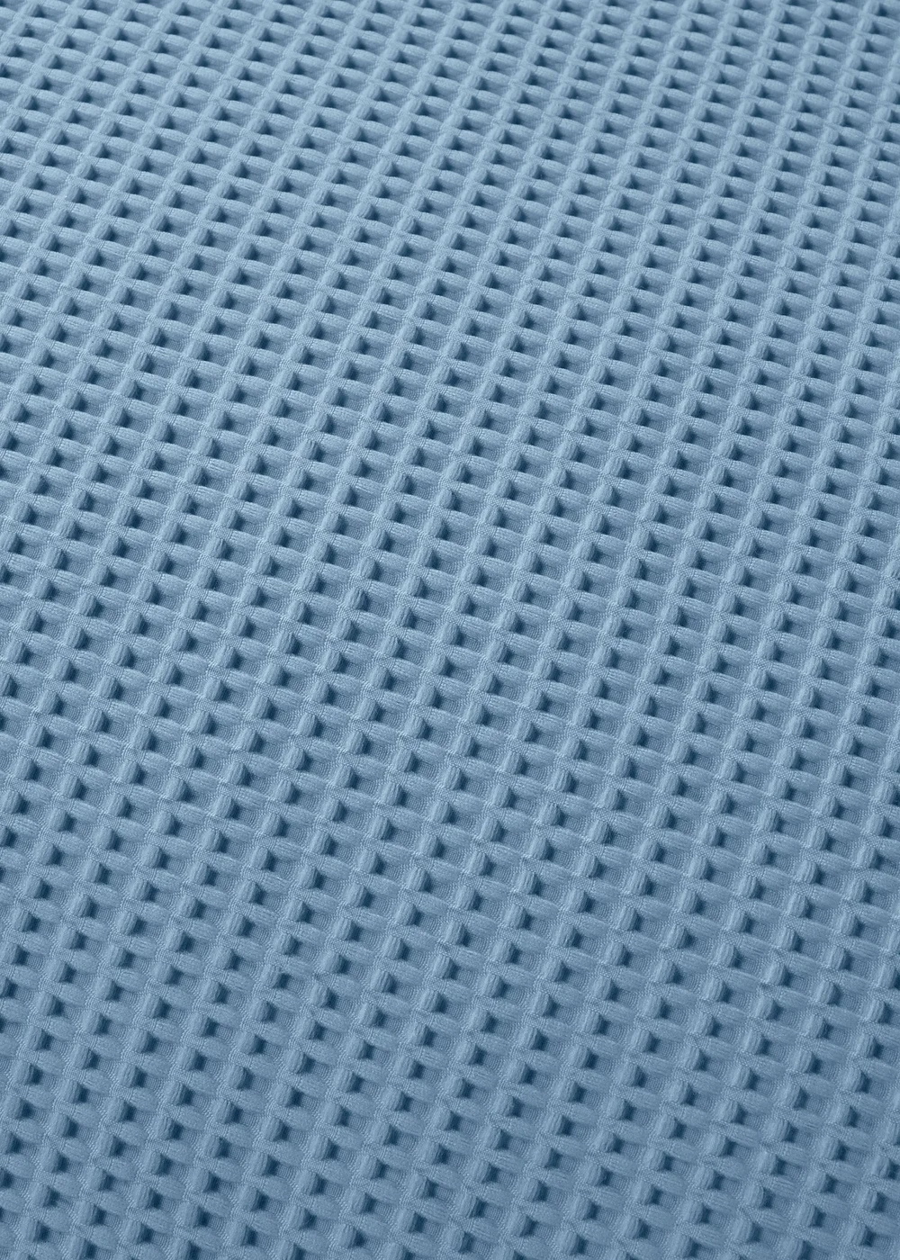 Serene Lindly Waffle Blue Duvet Cover Set - Single Image 3