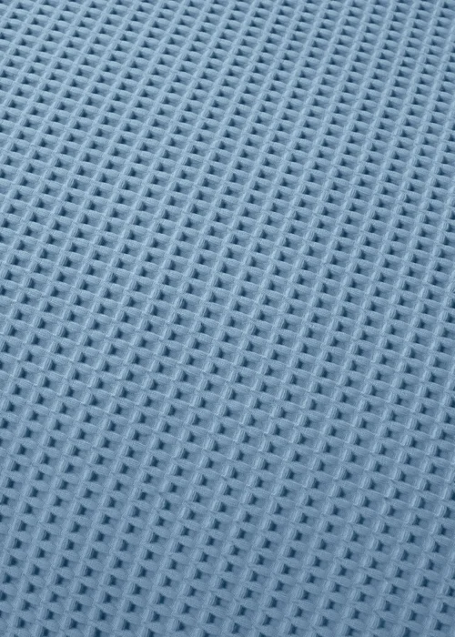 Serene Lindly Waffle Blue Duvet Cover Set - Single Image 3