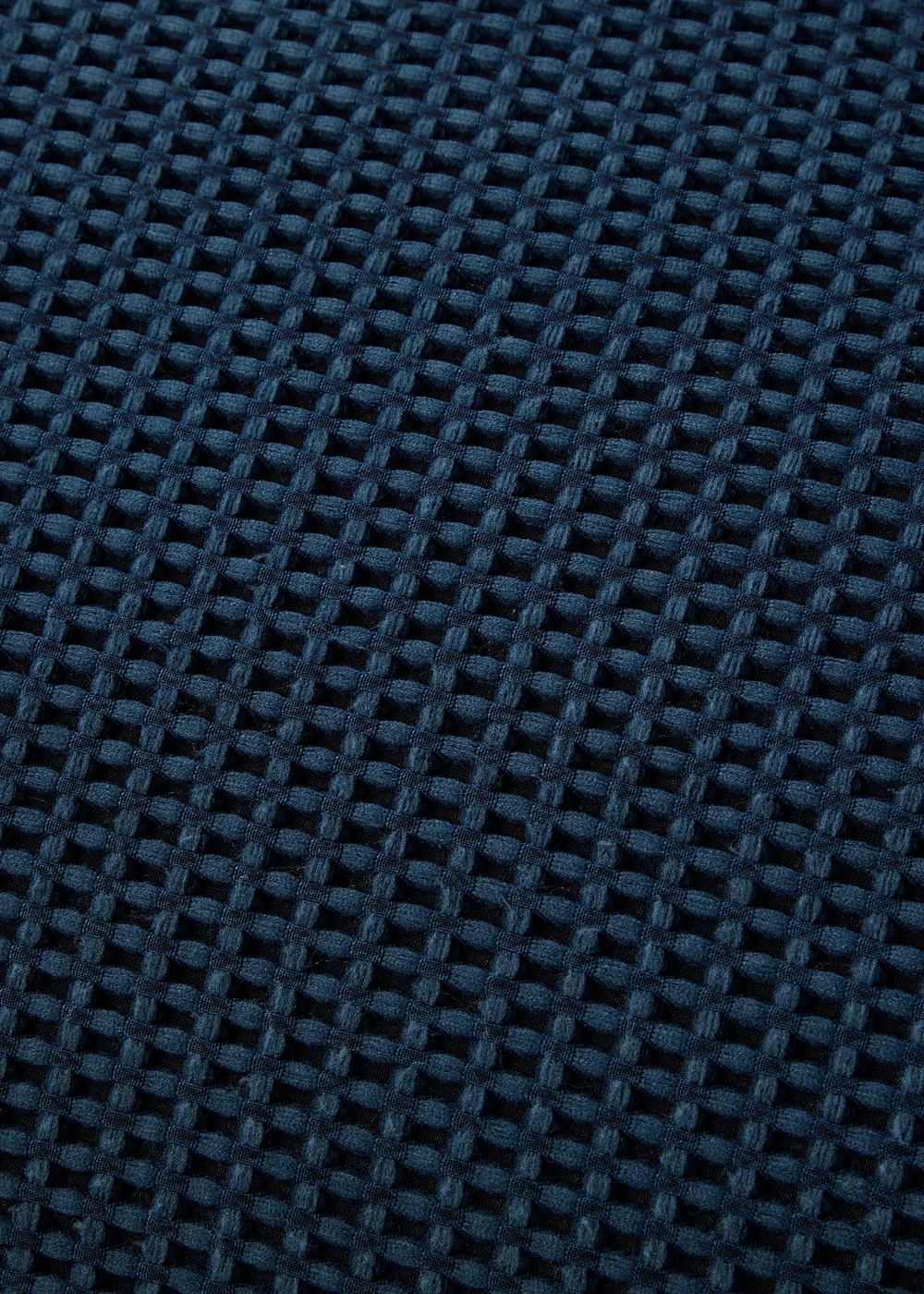 Serene Lindly Waffle Navy Duvet Cover Set - Single Image 3