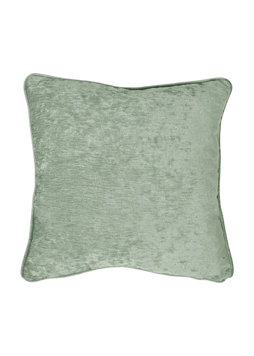 Curtina Textured Chenille Green Filled Cushion (43cm x 43cm) - 43W X 43D Image 1