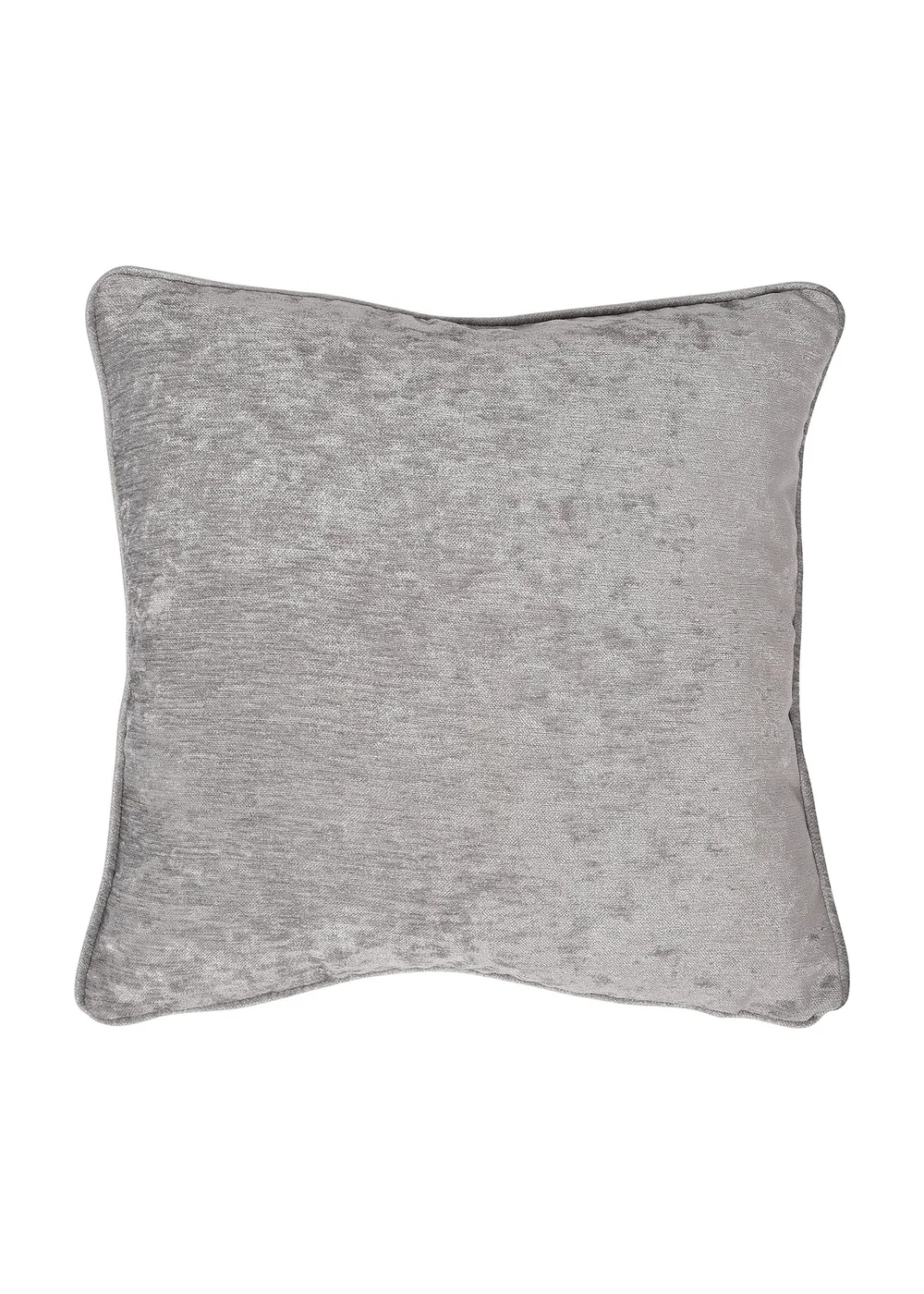 Curtina Textured Chenille Grey Filled Cushion (43cm x 43cm) - 43W X 43D Image 1
