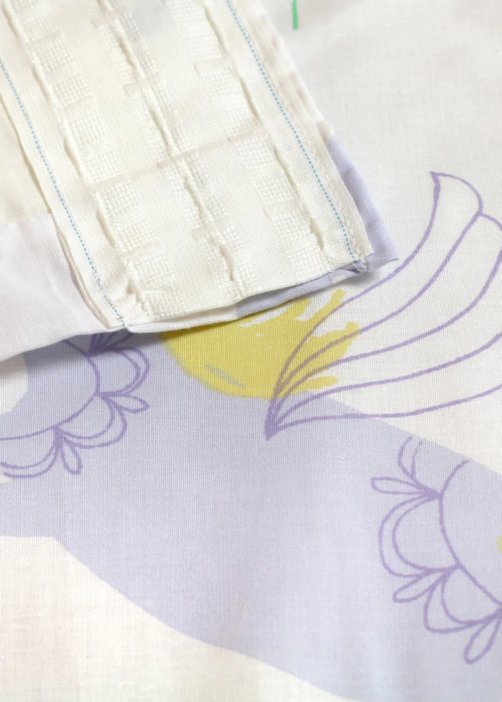 Bedlam Rainbow Unicorn White Pencil Pleat Curtains - 66W X 72D (168x183cm) Image 2