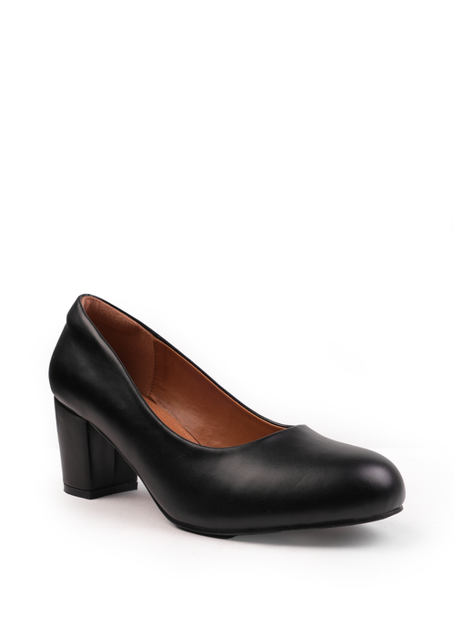 Where's That From Black Melrose Wide Fit PU Court Shoes - 3 Image 1
