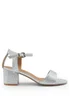 Where's That From Silver Adrianna Wide Fit Glitter Strappy Heels - 3 Image 1