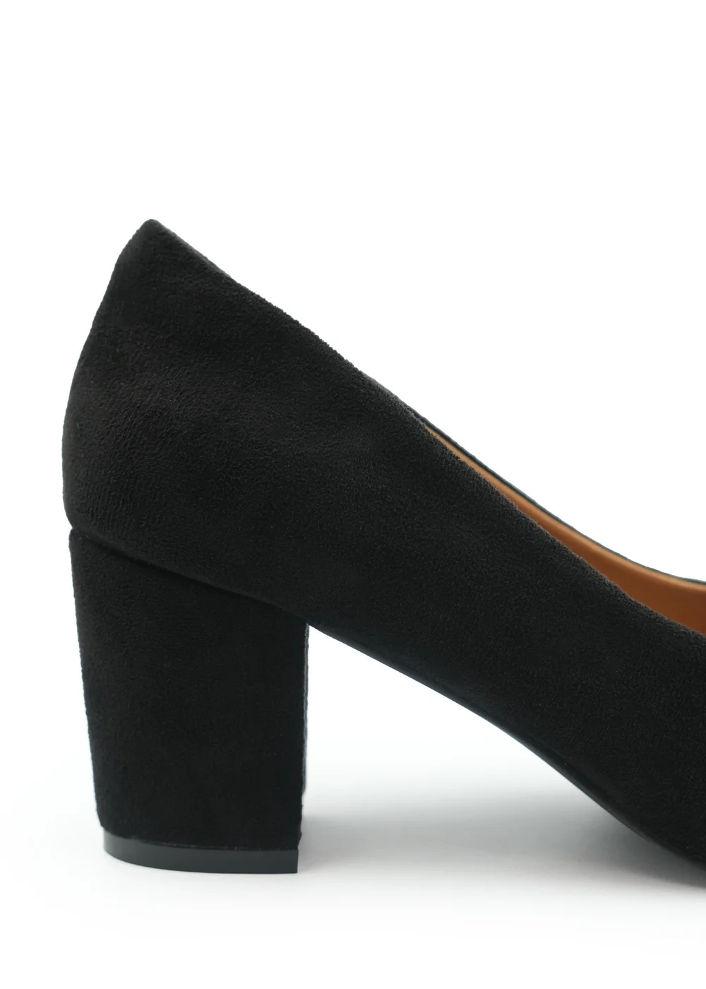 Where's That From Black Melrose Extra Wide Suede Court Shoes - 3 Image 3