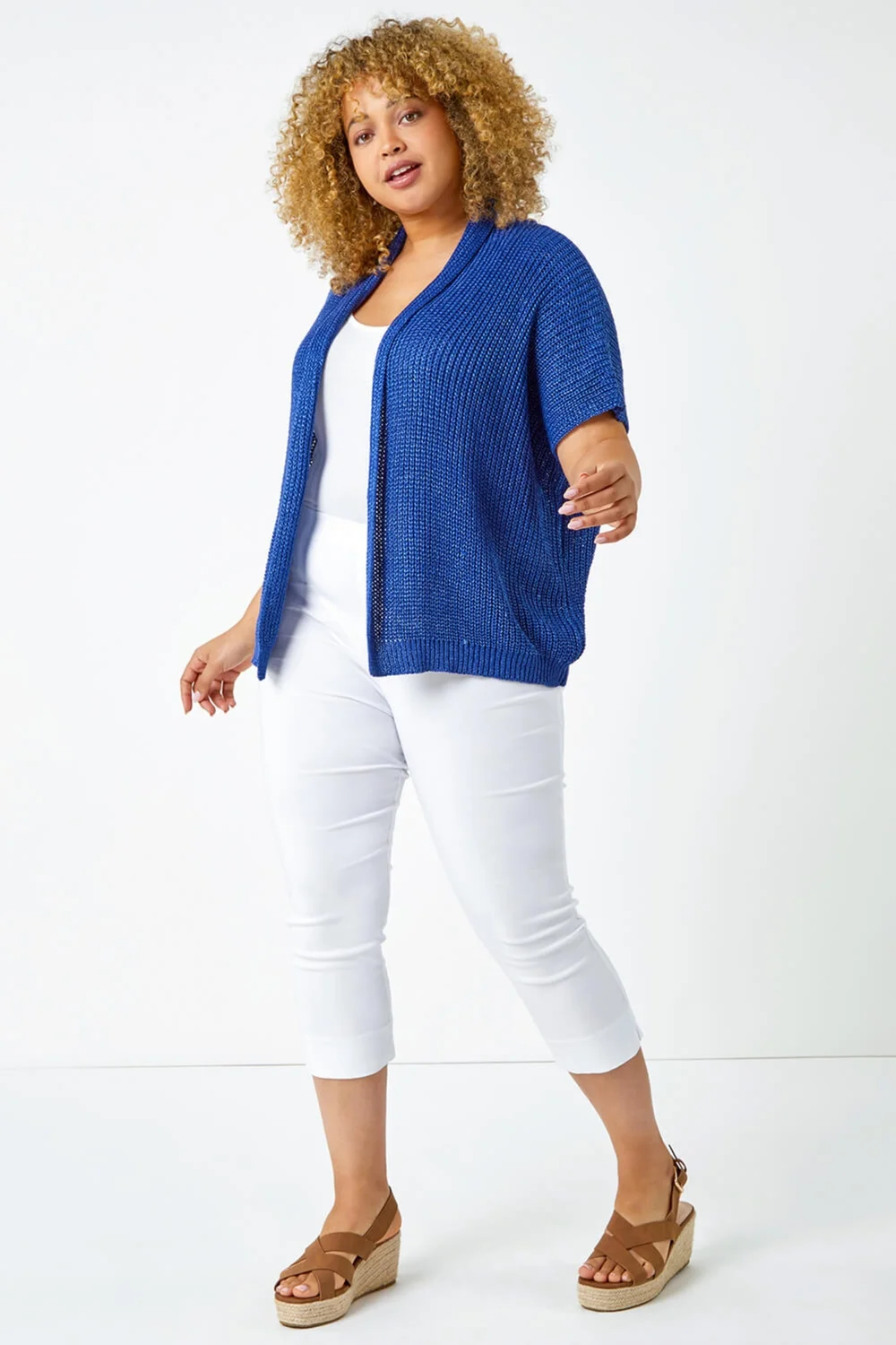 Roman White Curve Cropped Stretch Trouser - 18 Image 2