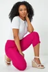 Roman Cerise Petite Cropped Stretch Trouser - 8 Image 2