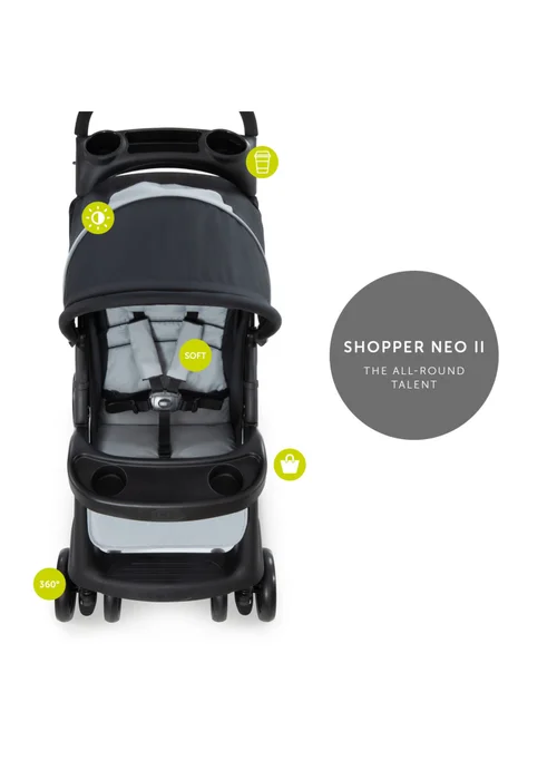 Hauck Black Shopper Neo II Pushchair - No Size Image 4