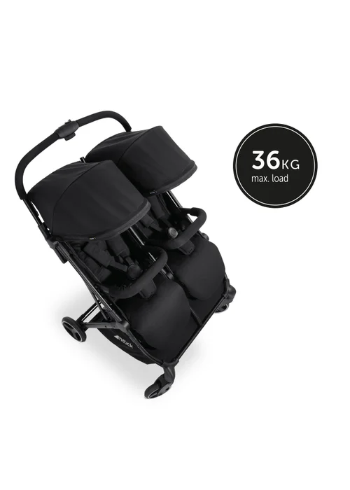 Hauck Black Swift X Duo Double Pushchair - One Size Image 2