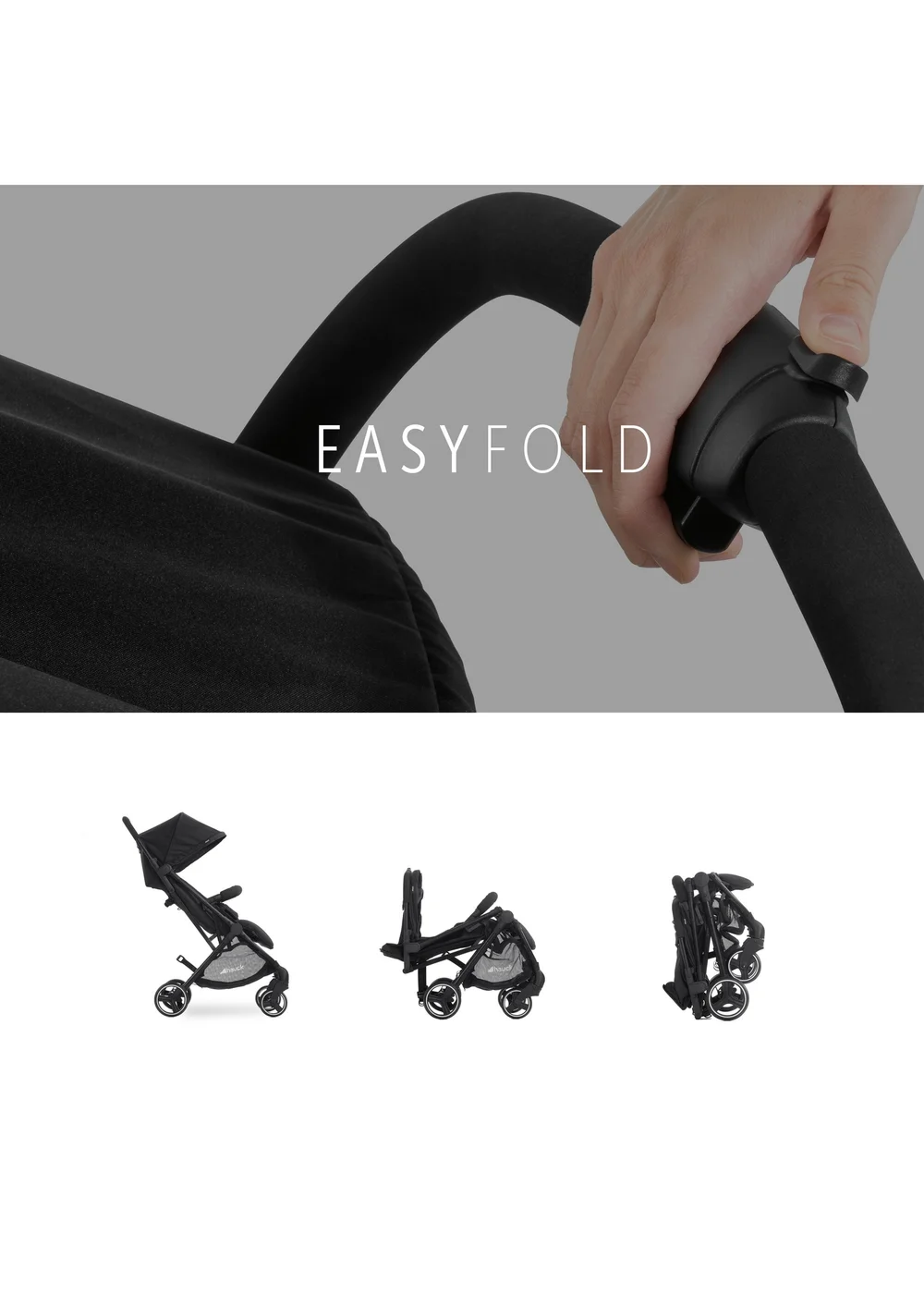 Hauck Black Swift X Duo Double Pushchair - One Size Image 5