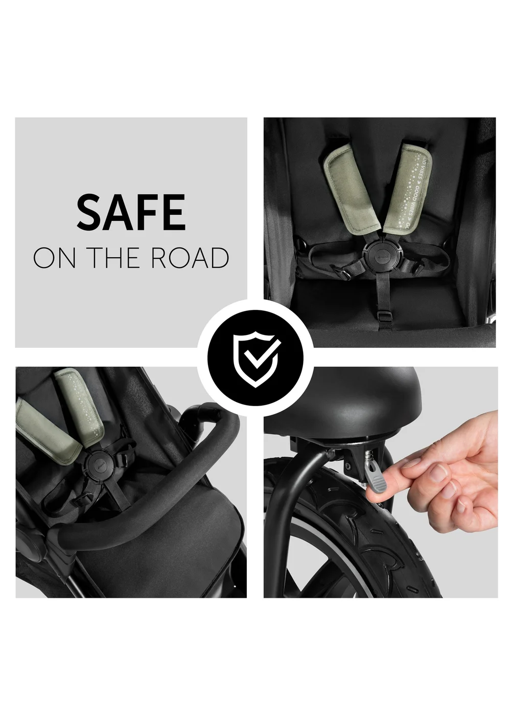 Hauck Mickey Mouse Olive Runner 2 Pushchair - One Size Image 4