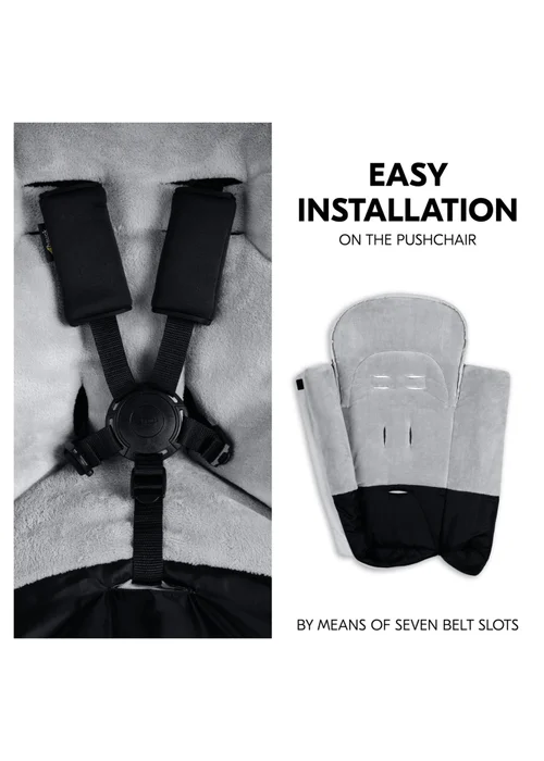 Hauck Grey Winter Footmuff - One Size Image 4