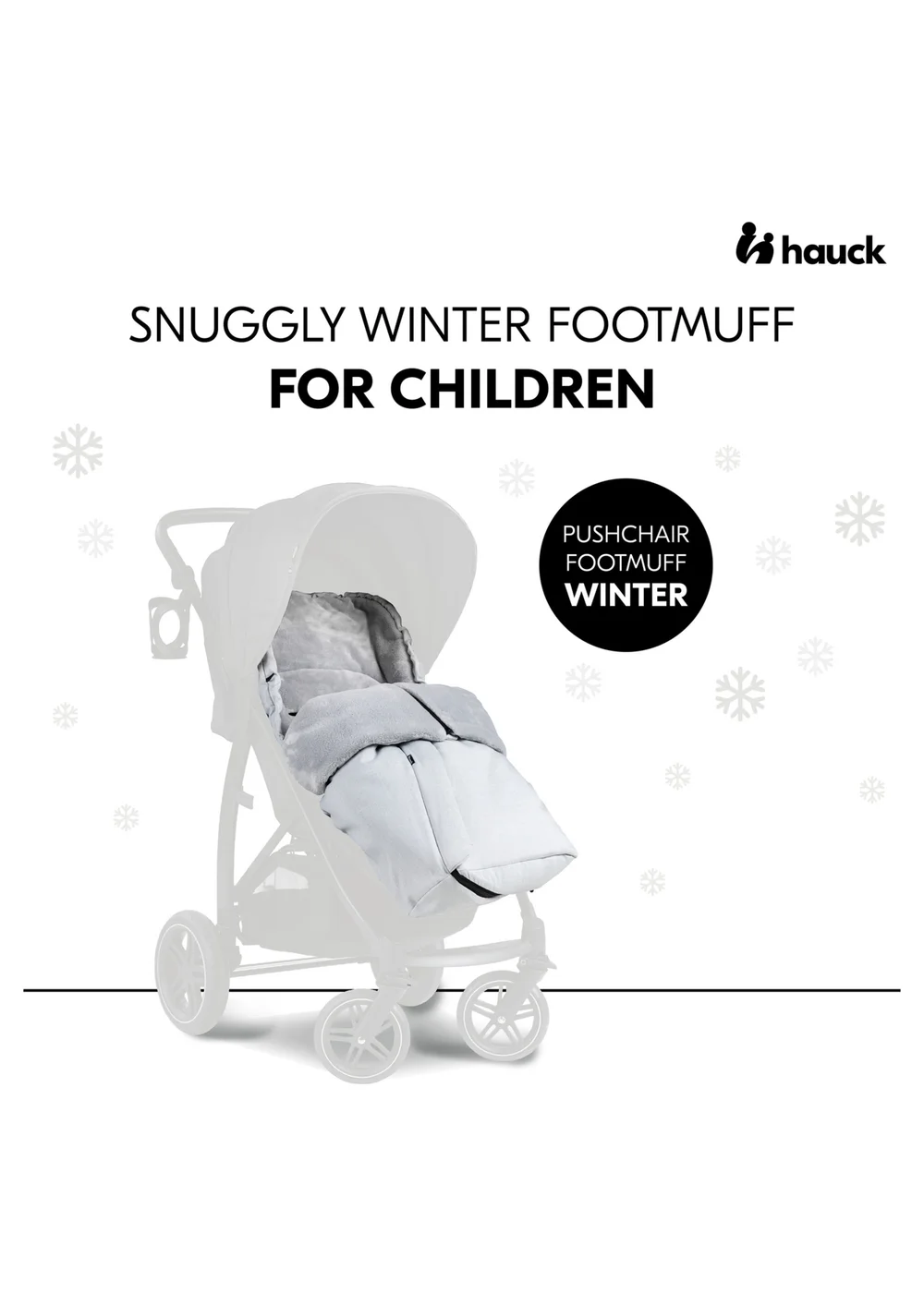 Hauck Grey Winter Footmuff - One Size Image 2