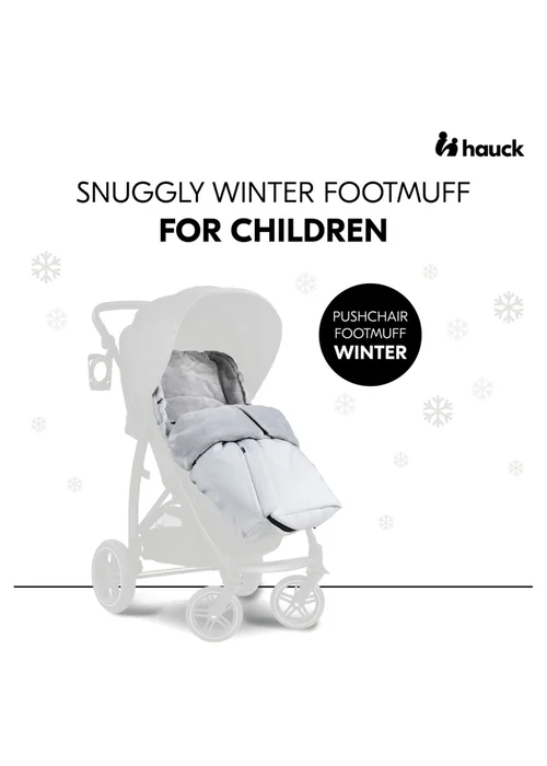 Hauck Grey Winter Footmuff - One Size Image 2