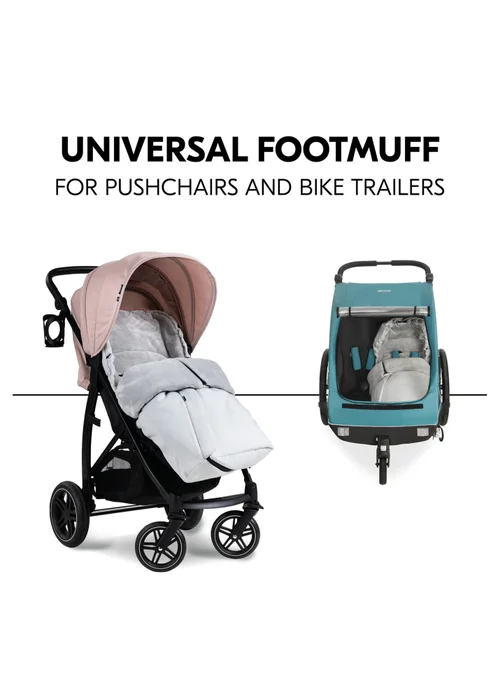 Hauck Grey Winter Footmuff - One Size Image 3