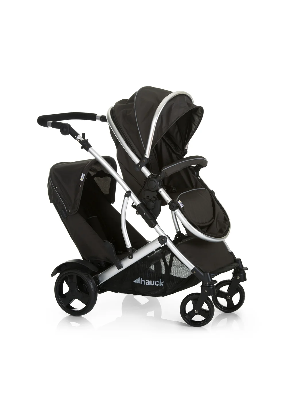Hauck Black Duett 2 Tandem Pushchair - No Size Image 1
