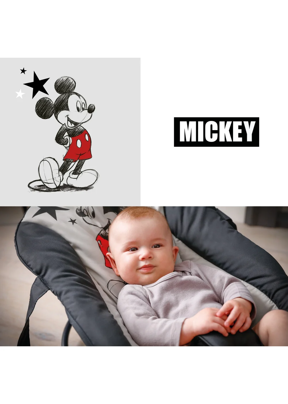 Hauck Mickey Stars Rocky Bouncer - No Size Image 5