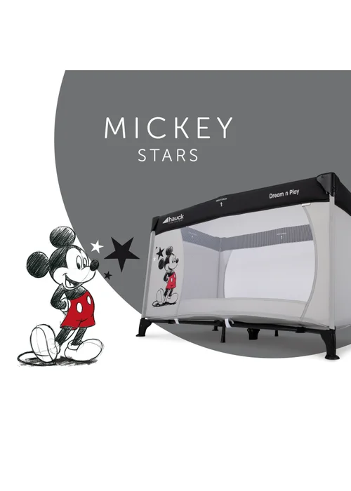 Hauck Mickey Stars Dream N Play Travel Cot - No Size Image 4